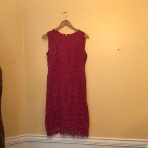 Spring fully lined eyelet party dress